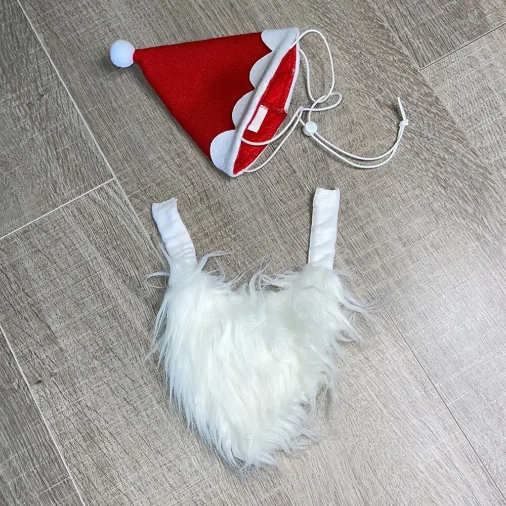 Dog Christmas Santa Clause Costume Accessories Set Of 3